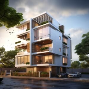 3d rendering house model min